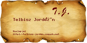Telbisz Jordán névjegykártya
